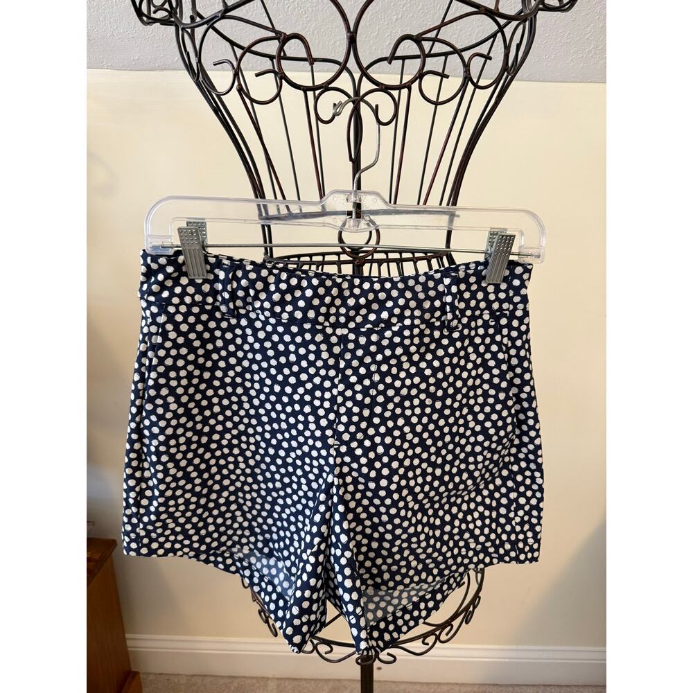Spanx Swim Shorts coverup size small navy blue polka dot flattering sleek EUC